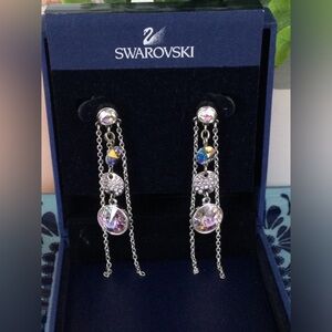 PRICE DROP! Gorgeous long Swarovski earrings